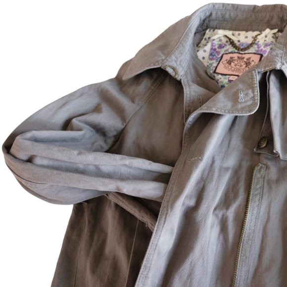 Juicy Couture Gray Military Style Jacket Size Medium Peacoat / Short Coat - Picture 9 of 16